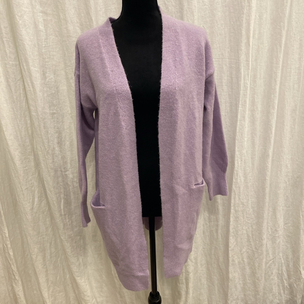 Shop The Mint Women's What A Dream Bubble‎ Sleeve Lavender Cardigan, Size Small